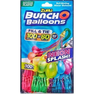 Bunch O Balloons Neon (3 Bunches) by ZURU, 100+ Rapid-Filling Self-Sealing Neon